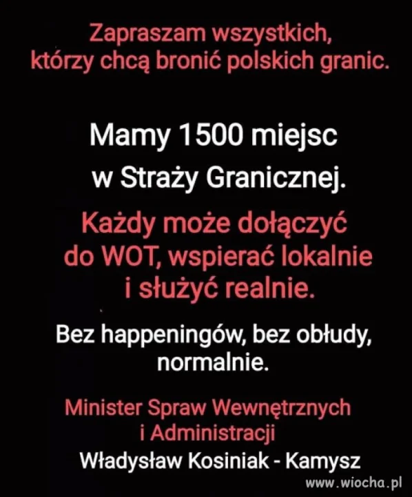 Do pajaców z granicy