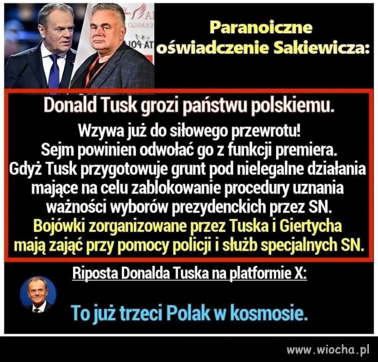 Ssakiewicz dał radę odlecieć sam ...