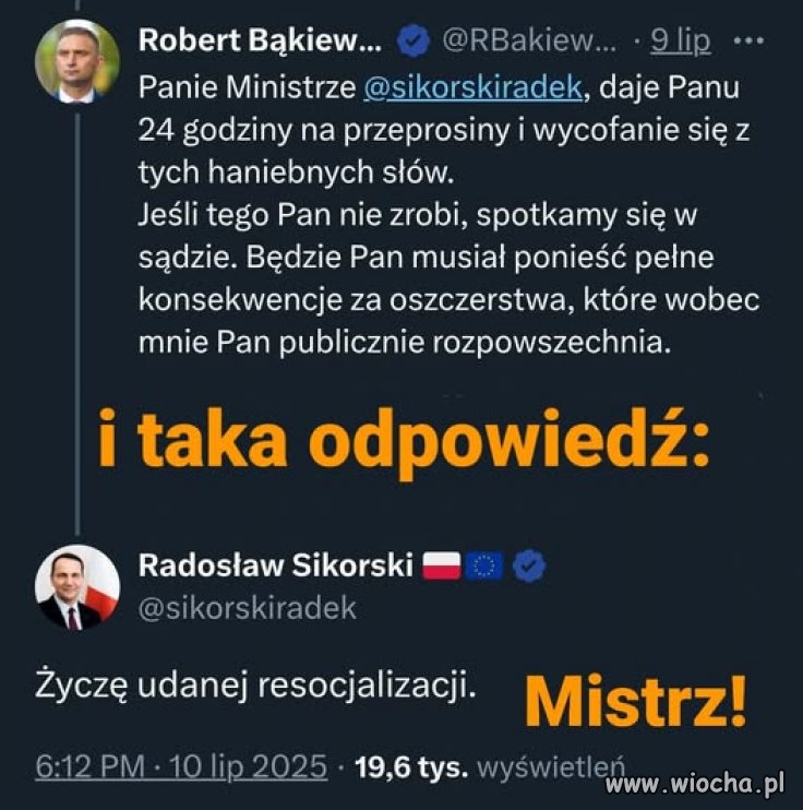 Brawo panie Ministrze ...