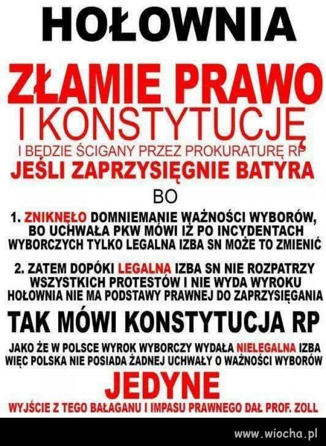 Obawiam się, że Hołownia, bardziej od prawa i Konstytucji boi się PiS