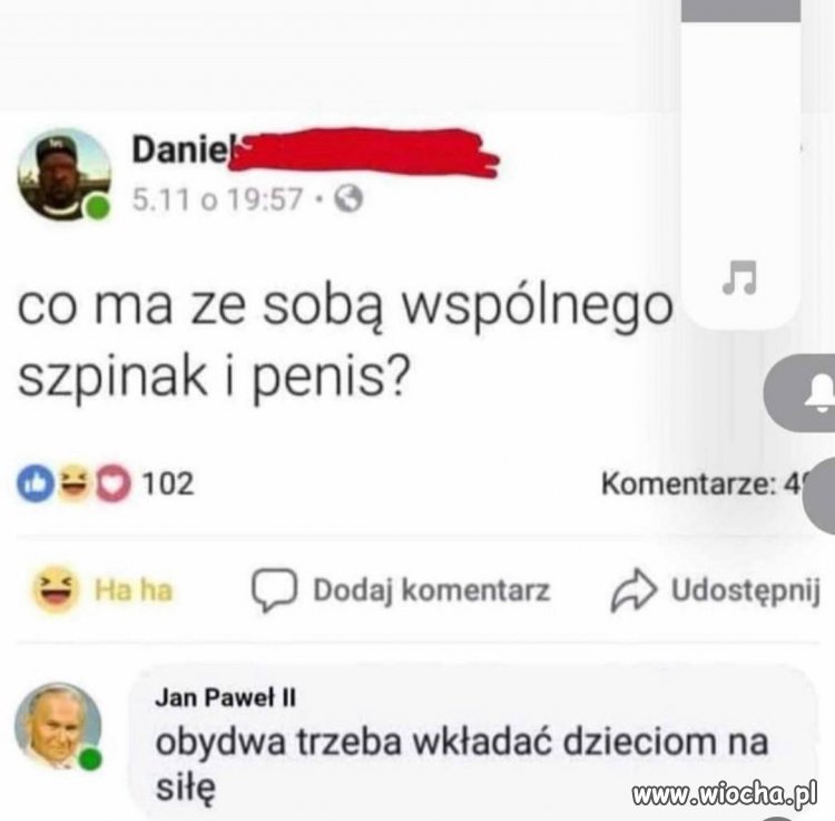 Wspólna cecha penisa i szpinaku 