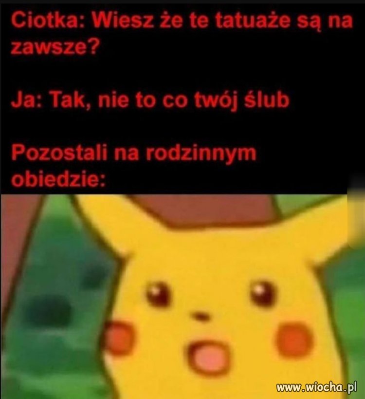 Tatuaż kontra ślub 