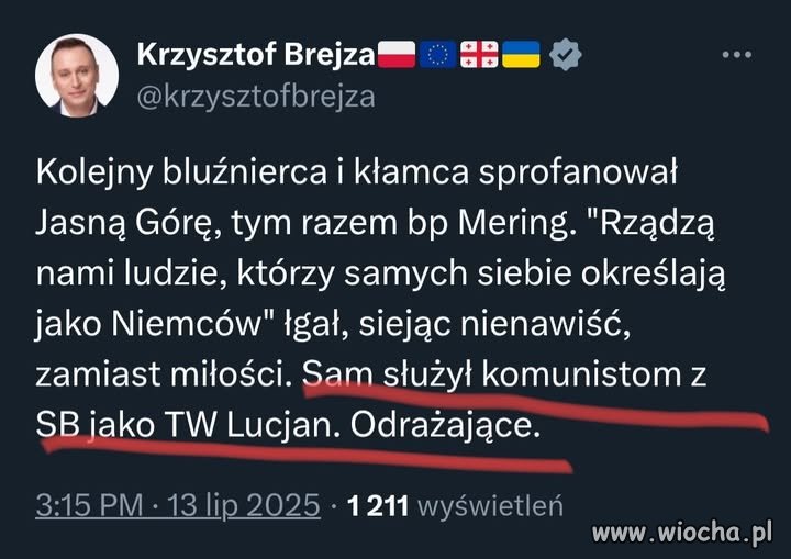 Niby biskup a okazuje się że to esbeckie bydle !