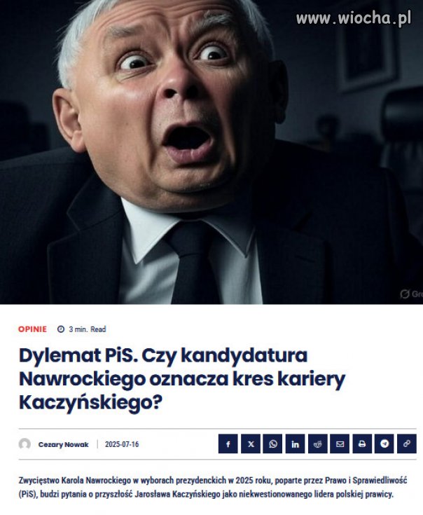 Nawrocki  budzi wątpliwości co do swojej lojalności wobec PiS.
