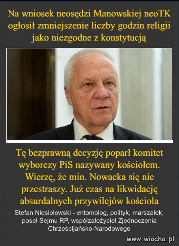 Religia do kościoła a nauka do szkół.