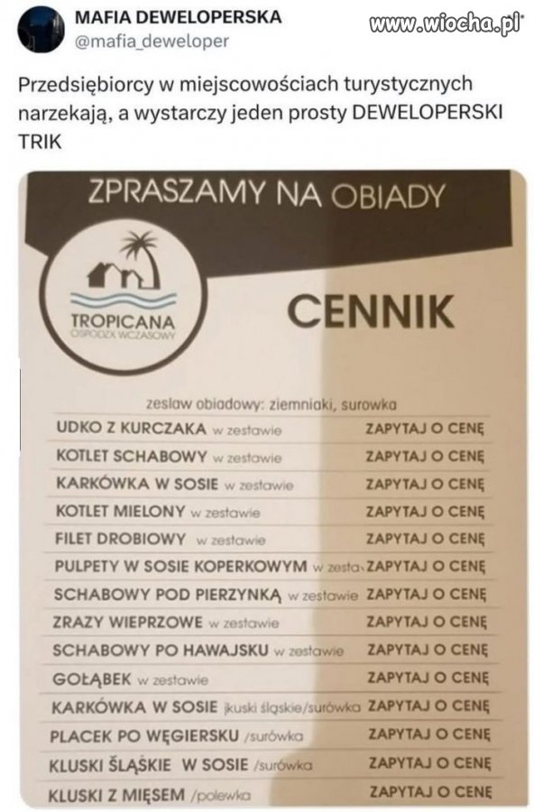 Menu po dewelopersku