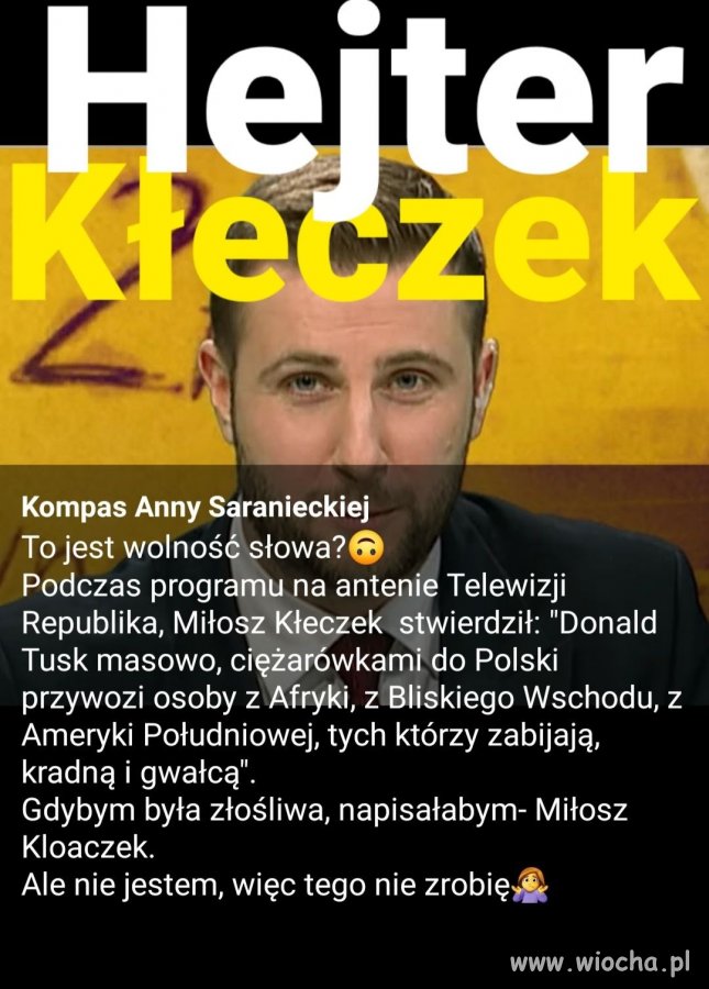 Nazywanie tego typa dziennikarzem to obraza dla tego zawodu!