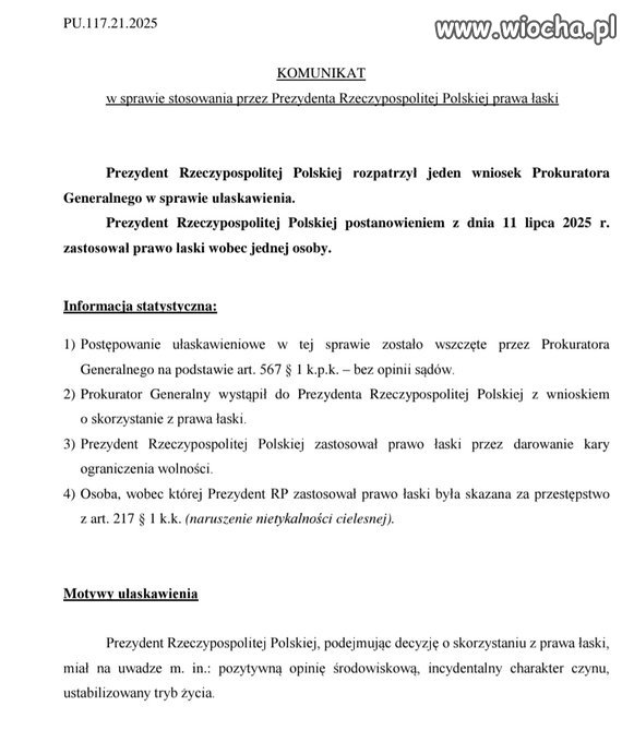 Komunikat hańby
