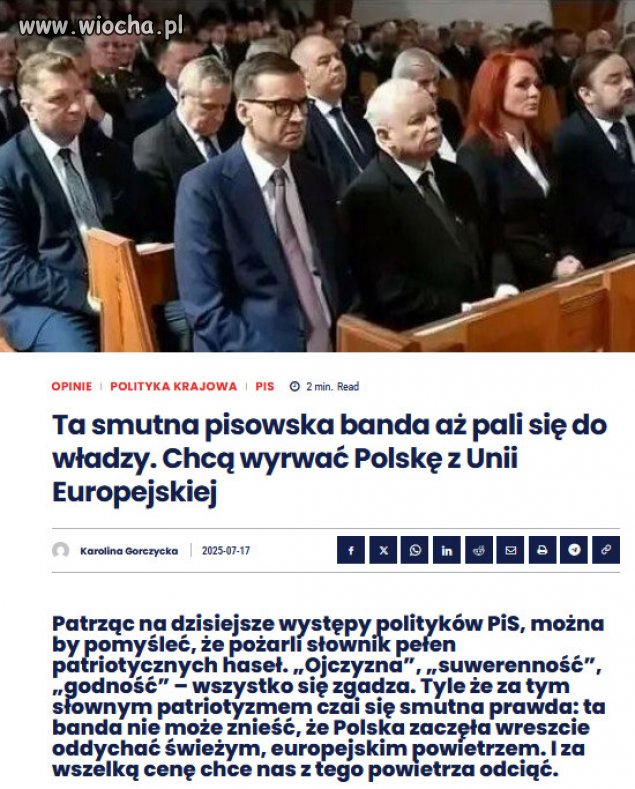 Dzisiaj nie mają władzy, więc gryzą, szczekają, podpalają.