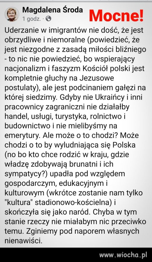 Wmowili polskim,katolickim neandertalczykom, ze są elitą narodu 