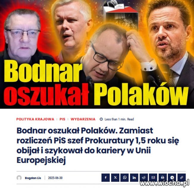 Adam Bodnar znika ze stanowiska Ministra Sprawiedliwości 