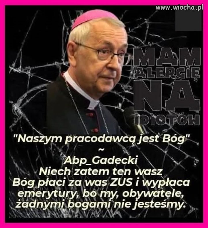 Jeśli tak to spoko. Likwidujemy fundusz kościelny