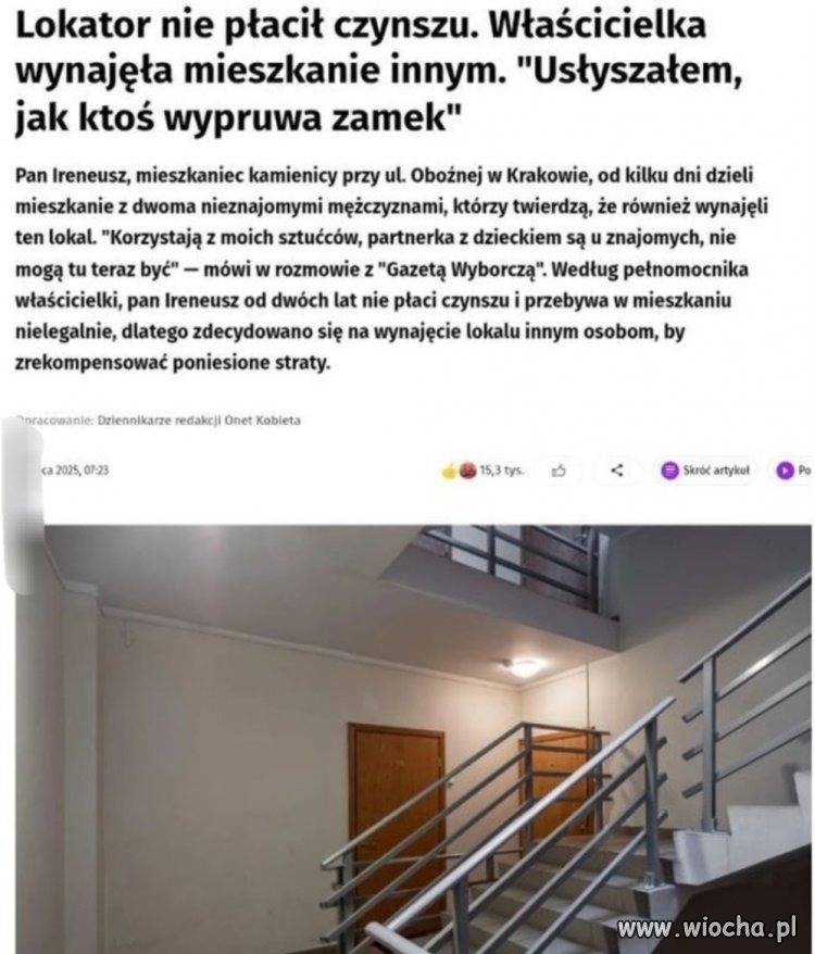 Co za perfidny typ. A wywalić nie można 