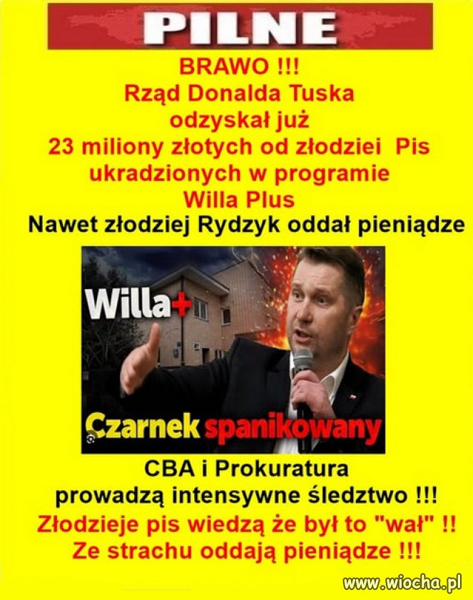 Panika w szeregach Mafii złodziei PiSu Kaczyńskiego!
