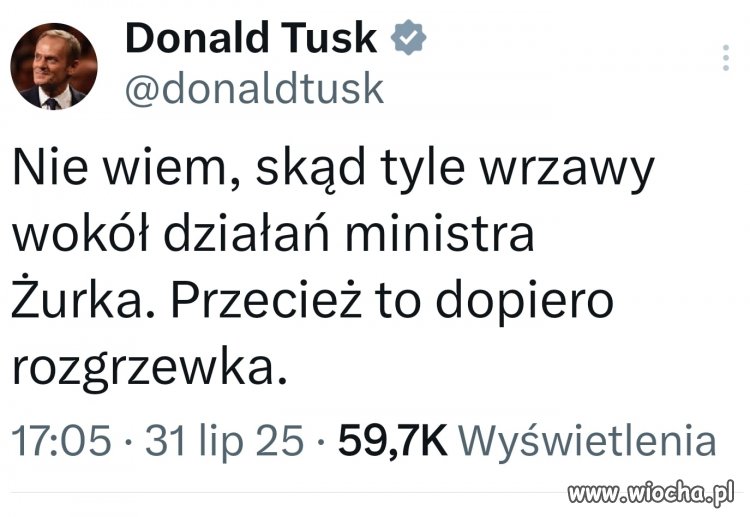 Super, widać że Pan Żurek jedzie na ostro !