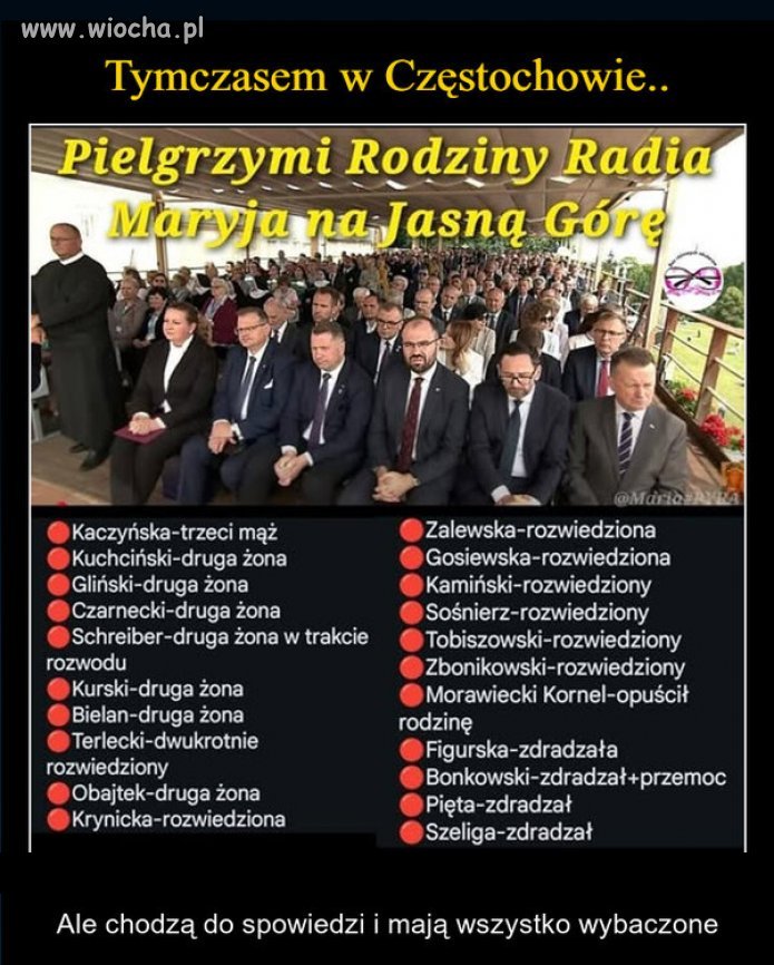 Prawdziwie chrześcijańskie wartości... na pokaz!
