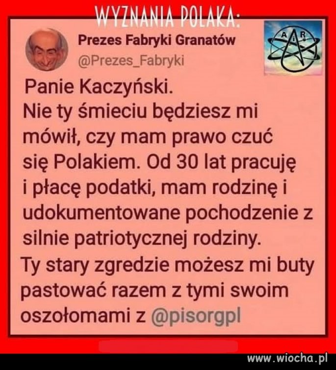 Obawiam się, że do tego zdemenciałego 