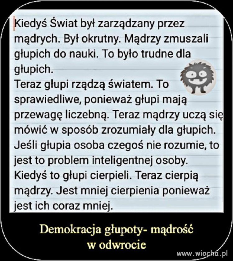 Demokracja - głos w rękach ludu. No to mamy…