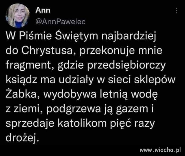 Księżulo cwańszy od Jezusa Chytrusa !