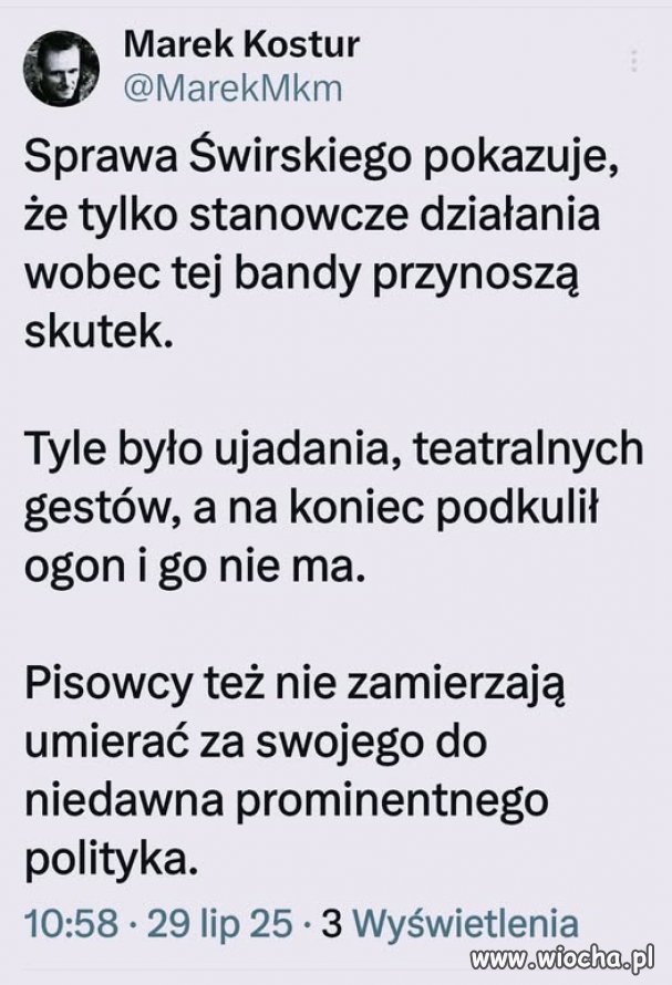 Co prawda zastąpiła go PiSówa, która ma zarzuty...