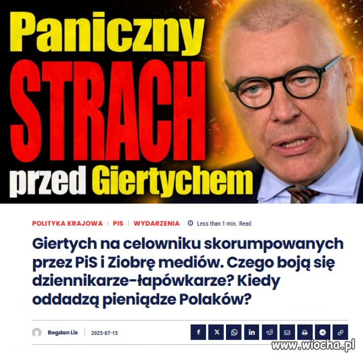 Łapówkarze atakują Giertycha.