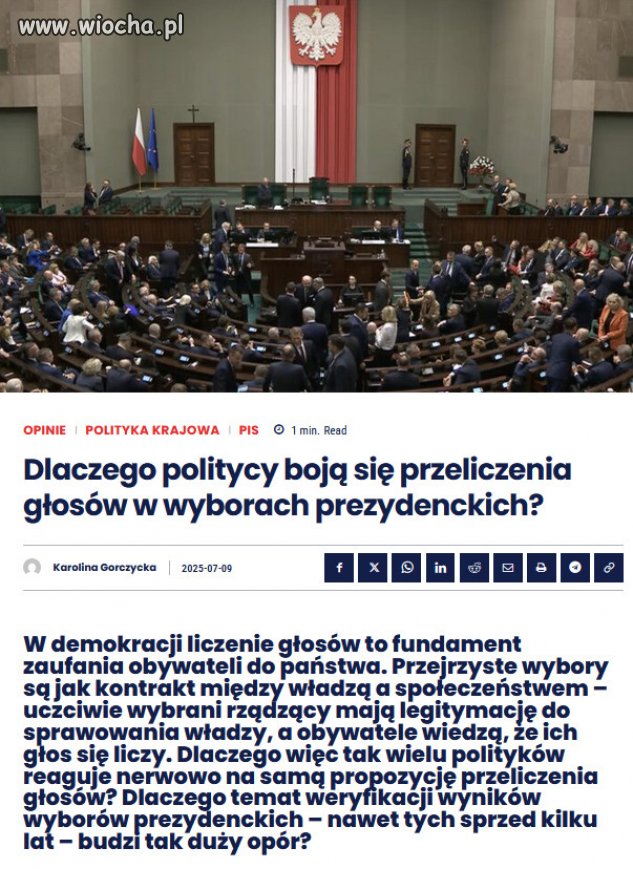 W teorii przeliczenie głosów to tylko techniczna czynność. 