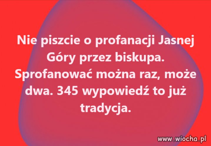 Jasna Góra stała się brunatną górą
