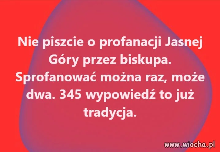 Jasna Góra stała się brunatną górą