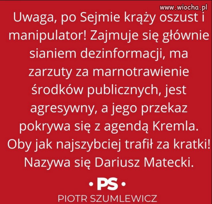 Knucie szczucie, złodziejstwo i oszustwo to "program" PiSu!