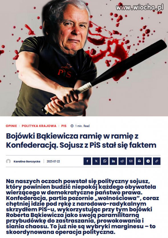 Hołota kiboli PiSu i konfederacji, jednoczy się w bojówki!