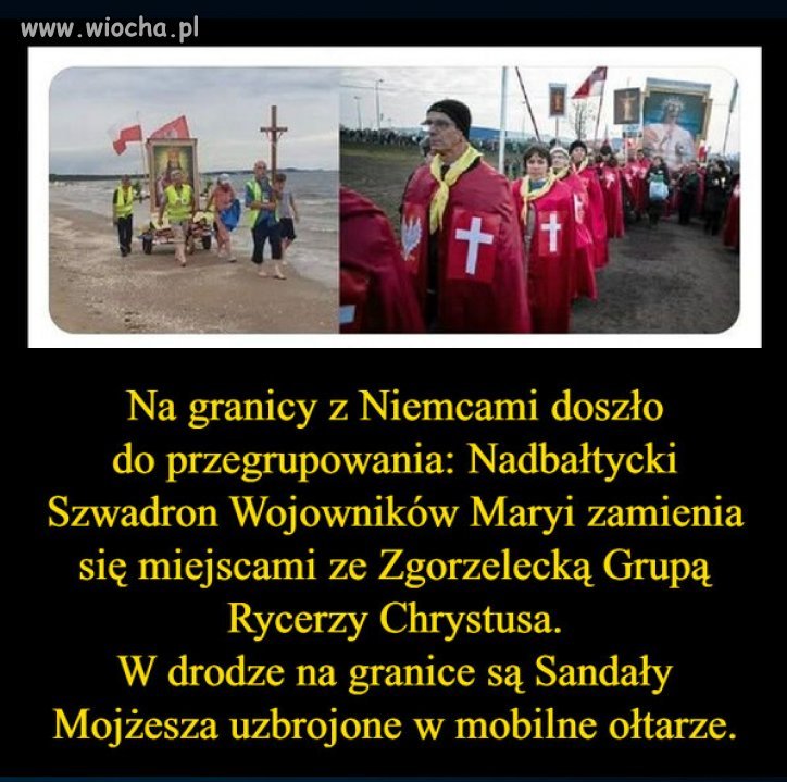 "Prawdziwi Polacy" Kaczynskiego i Rydzyka na granicy!