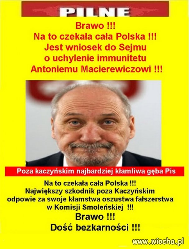 Pierwszy wariat PiSu, bez imunitetu, jak to mozliwe?
