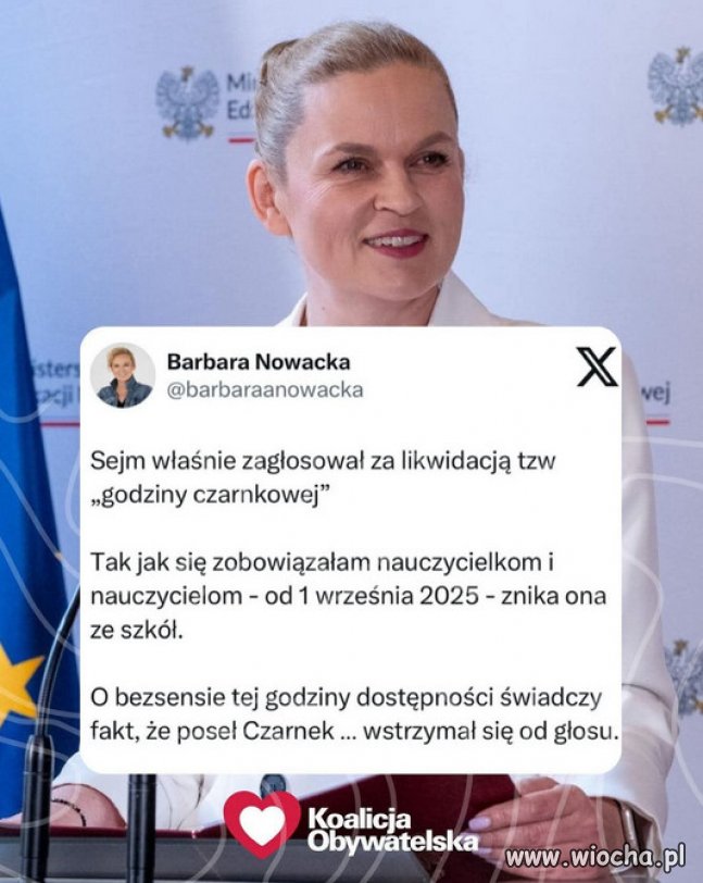 Brawo! Od 1 września 2025 znika godzina czarnkowa.