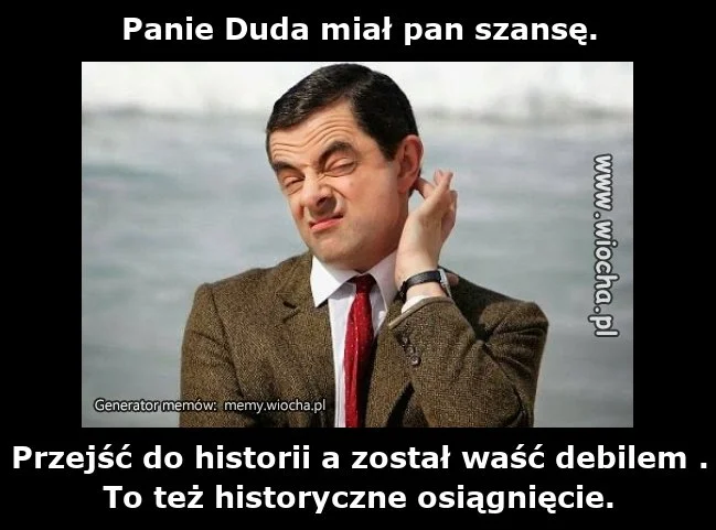 Panie Duda miał pan szansę.