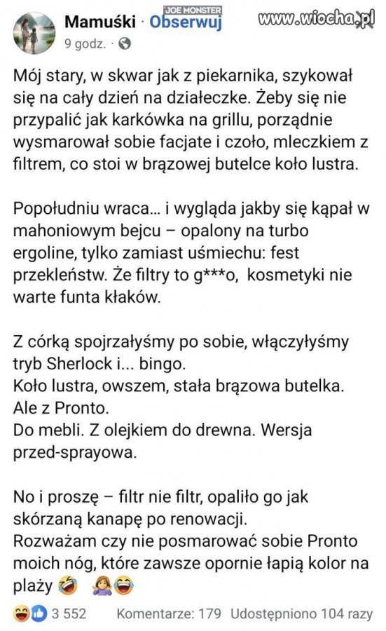Pozazdrościć opalenizny