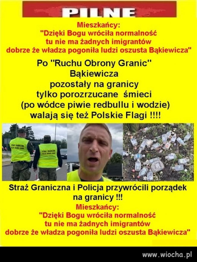 Gnoje od bąkiewicza uważają się za jedynych prawdziwych Polaków