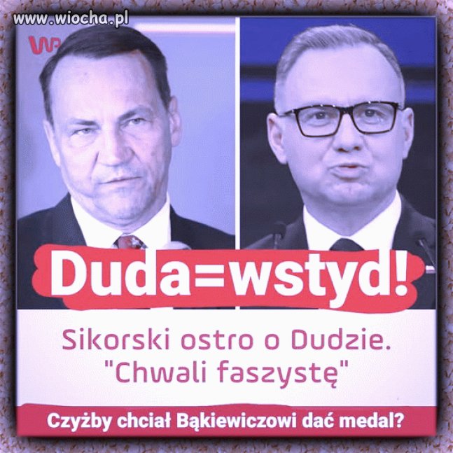 Debil da medal Bąkiewiczowi?