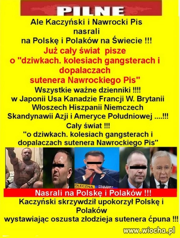 Każdy naród ma takich polityków, na jakich zasługuje i wybiera!