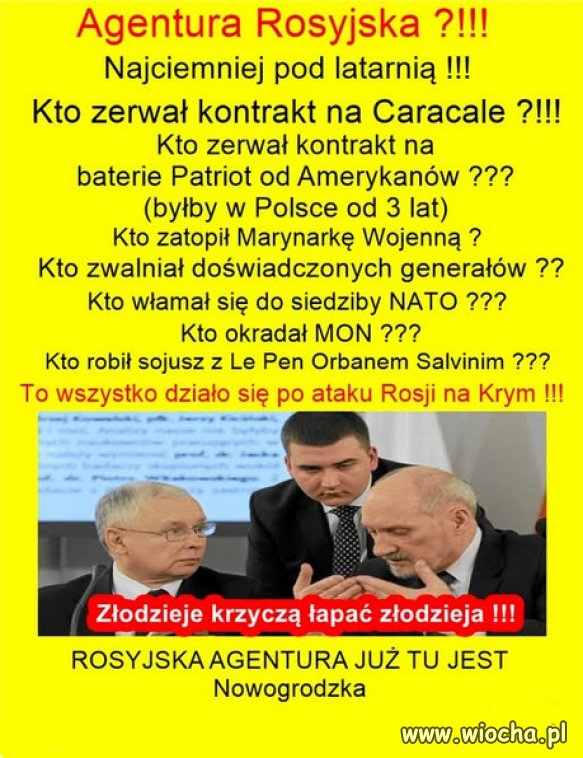 Czy PiS to rosyjska agentura? Pytanie retoryczne.