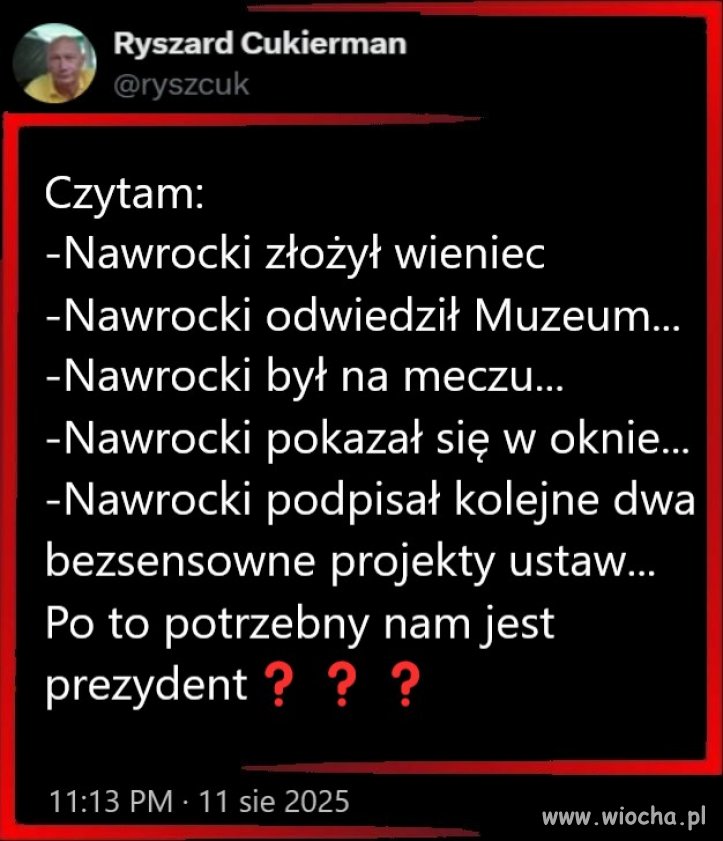Następny The Bill; Polacy mogą być dumni, że są tak durni.