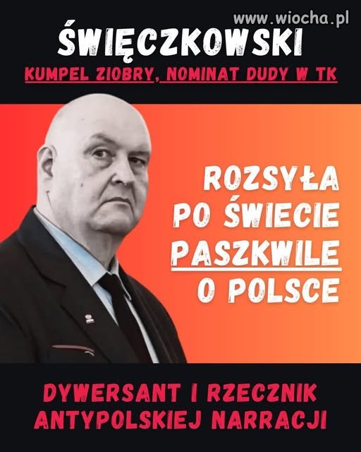 Stary grzyb siejący nienawiść przeciwko Polsce!