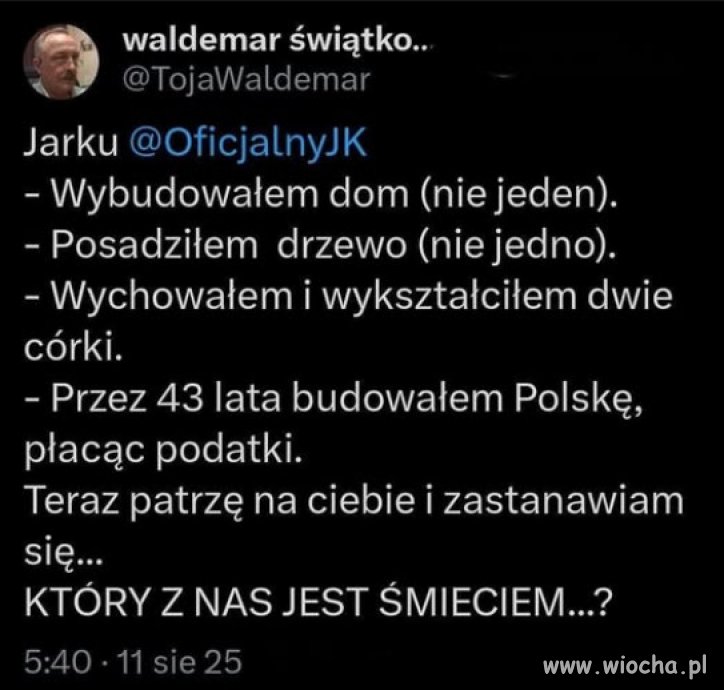 Poprawna odpowiedź brzmi : ŚMIECIEM JEST kurdupel