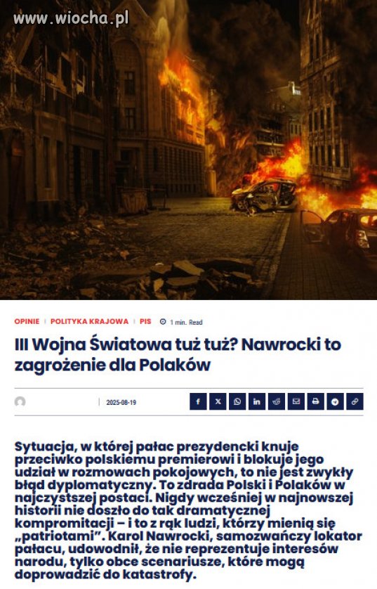 PiS i ich uzurpator Nawrocki, to wrogowie Polski!