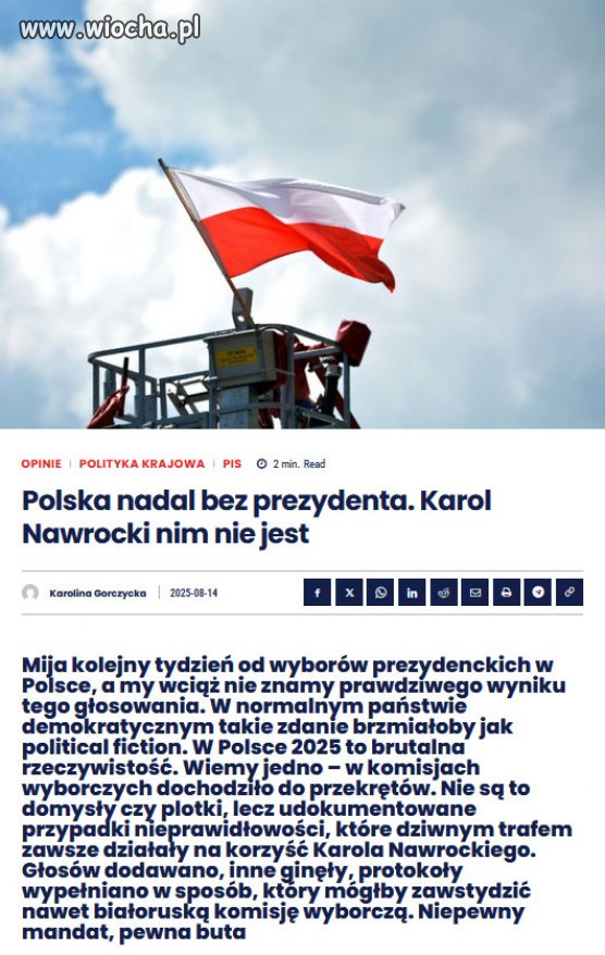 Polska zasługuje na prawdę. Nie możemy udawać, że nic się nie stało.