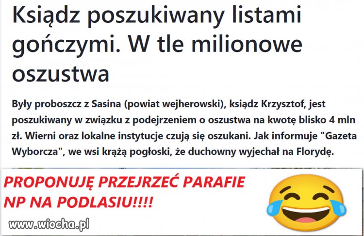 Choć nie jest wykluczone że świętą d*pę