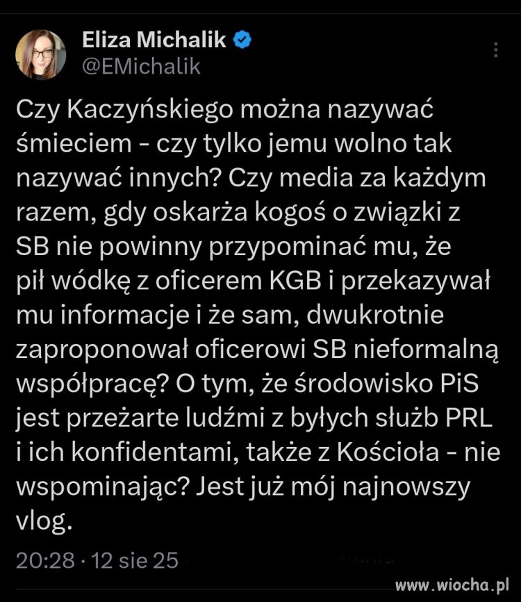 Drogi dziadu, Eliza zawsze prawdę ci powie ...
