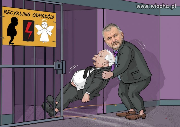 Tam jest jego miejsce...na śmieci!