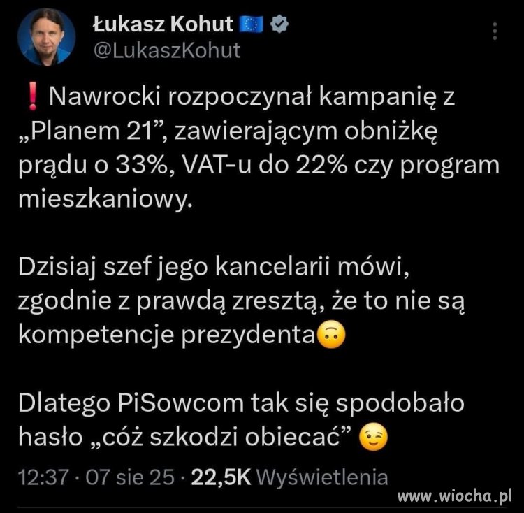 Pozdrawiamy oszukanych wyborców Nawrockiego !