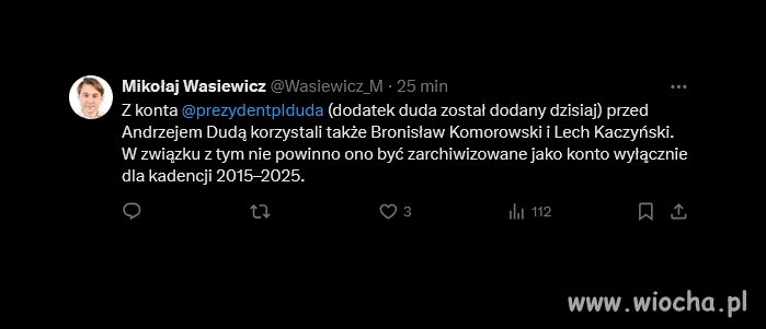 Duda "kradnie" na odchodne rządowy profil na X 