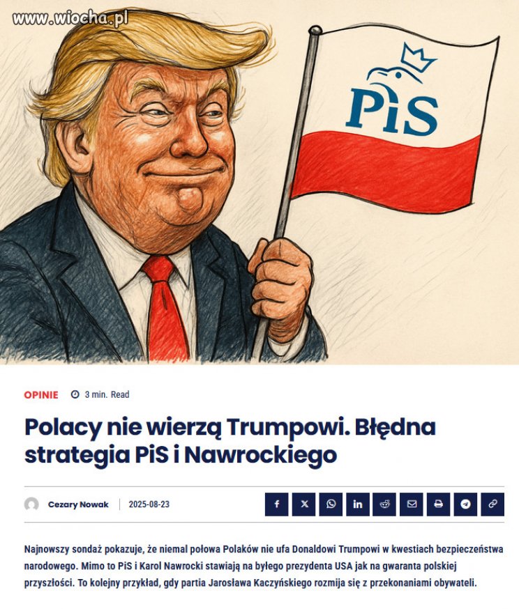 Wszystko wskazuje ze PiS postawil na zlego konia..